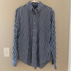 Mens Ralph Lauren Classic Fit Button Down Shirt, Size M